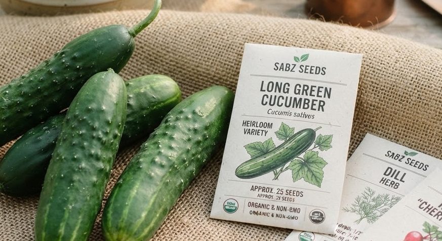 Cucumber Seeds - Long Green — detail view