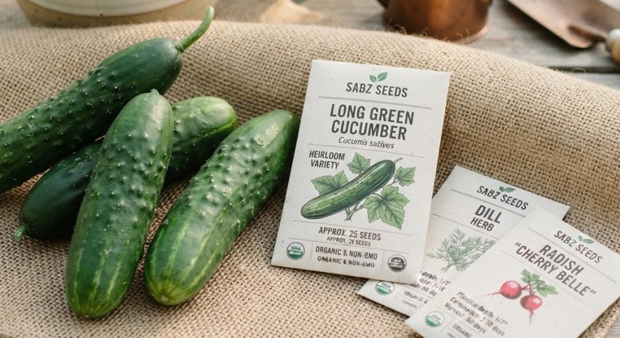 Cucumber Seeds - Long Green — alternate view