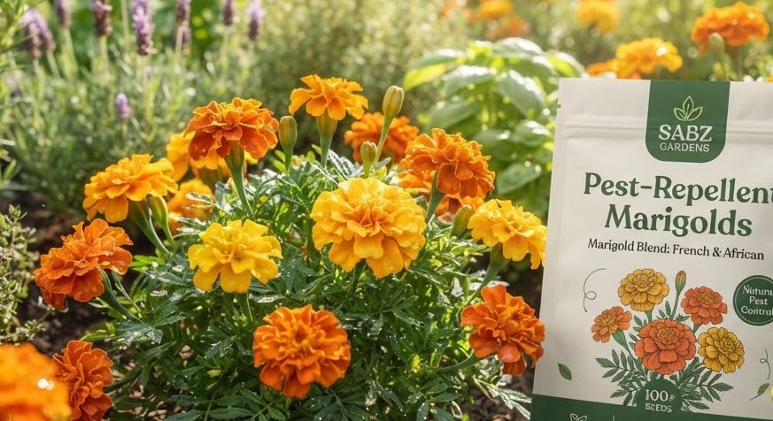 Marigold Seeds - Pest Repellent — detail view